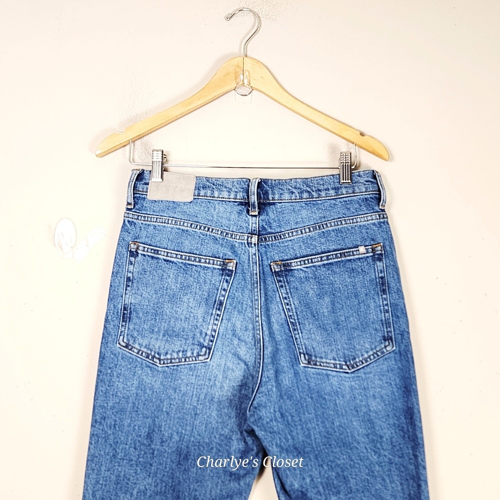 Everlane The Way-High Slim Crop Jeans 28x28 Organic Cotton 90s Minimalism Preppy - Picture 5 of 7